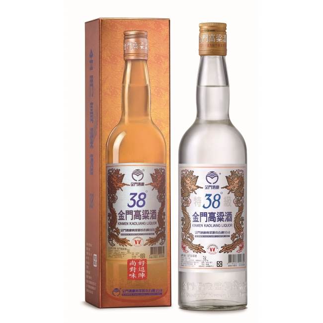A bottle of Kinmen Kaoliang 38 VOL % 0.75l