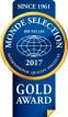 Gold Award at Monde Selection 2017